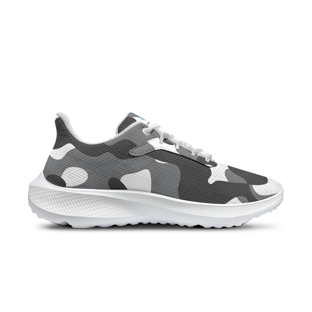 Schwarz Weiß Camouflage AeroWave Performance Laufschuhe Sneakers JLR Design