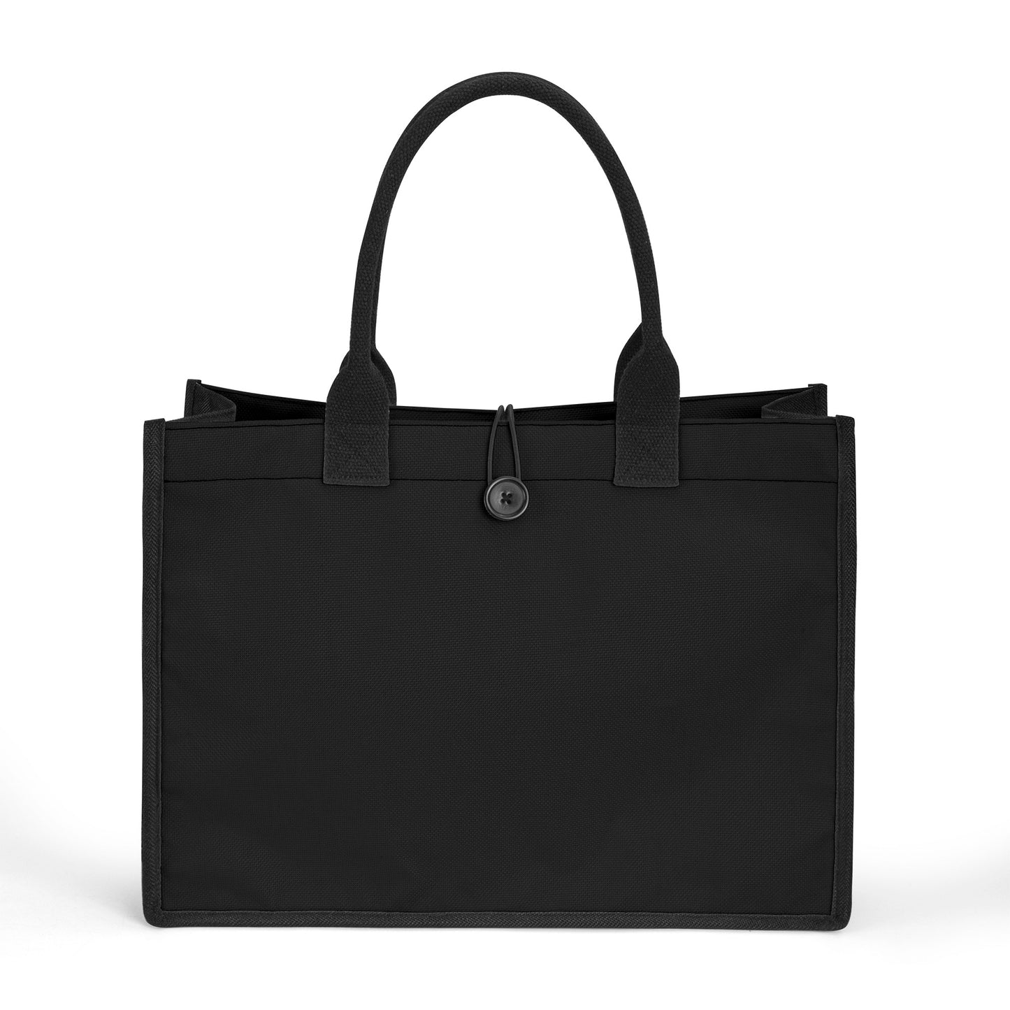 Schwarze Canvas Shopper Tasche Einkaufstasche JLR Design