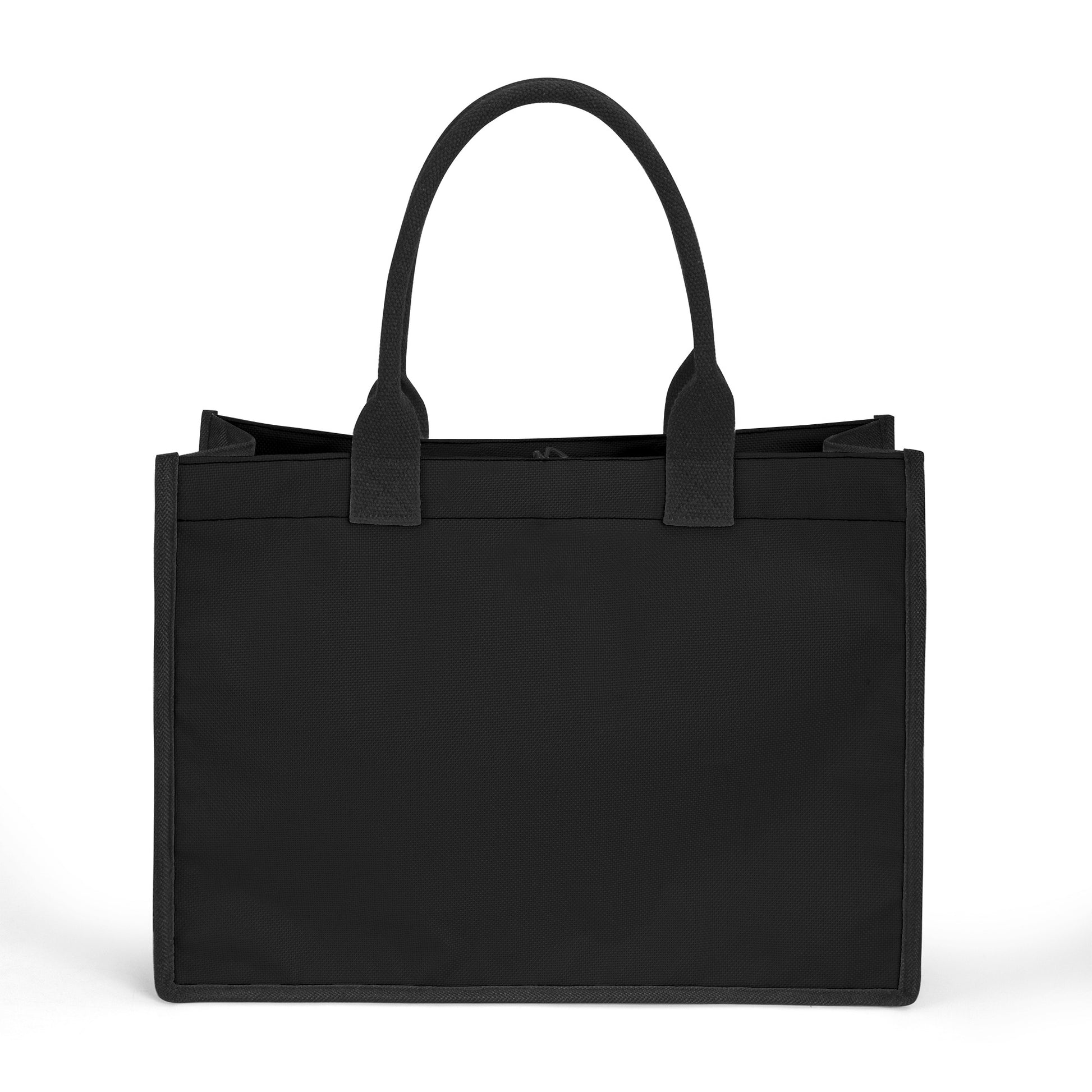 Schwarze Canvas Shopper Tasche Einkaufstasche JLR Design