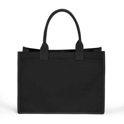 Schwarze Canvas Shopper Tasche Einkaufstasche JLR Design