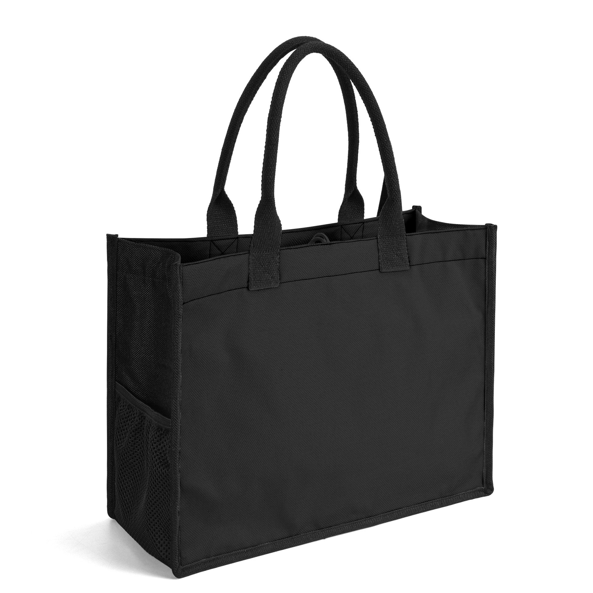 Schwarze Canvas Shopper Tasche Einkaufstasche JLR Design