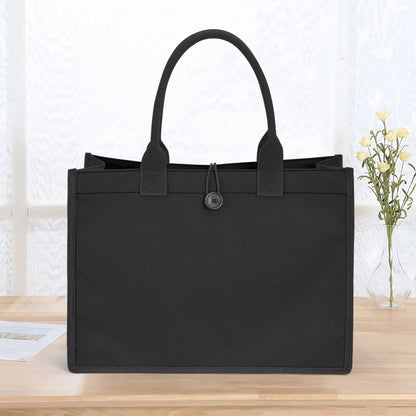 Schwarze Canvas Shopper Tasche Einkaufstasche JLR Design