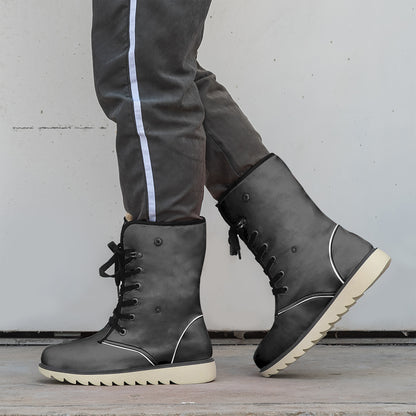 Schwarze Chic Boots mit Plüschfutter Stiefel JLR Design