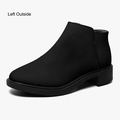 Schwarze elegante Reißverschluss-Stiefeletten Stiefeletten JLR Design