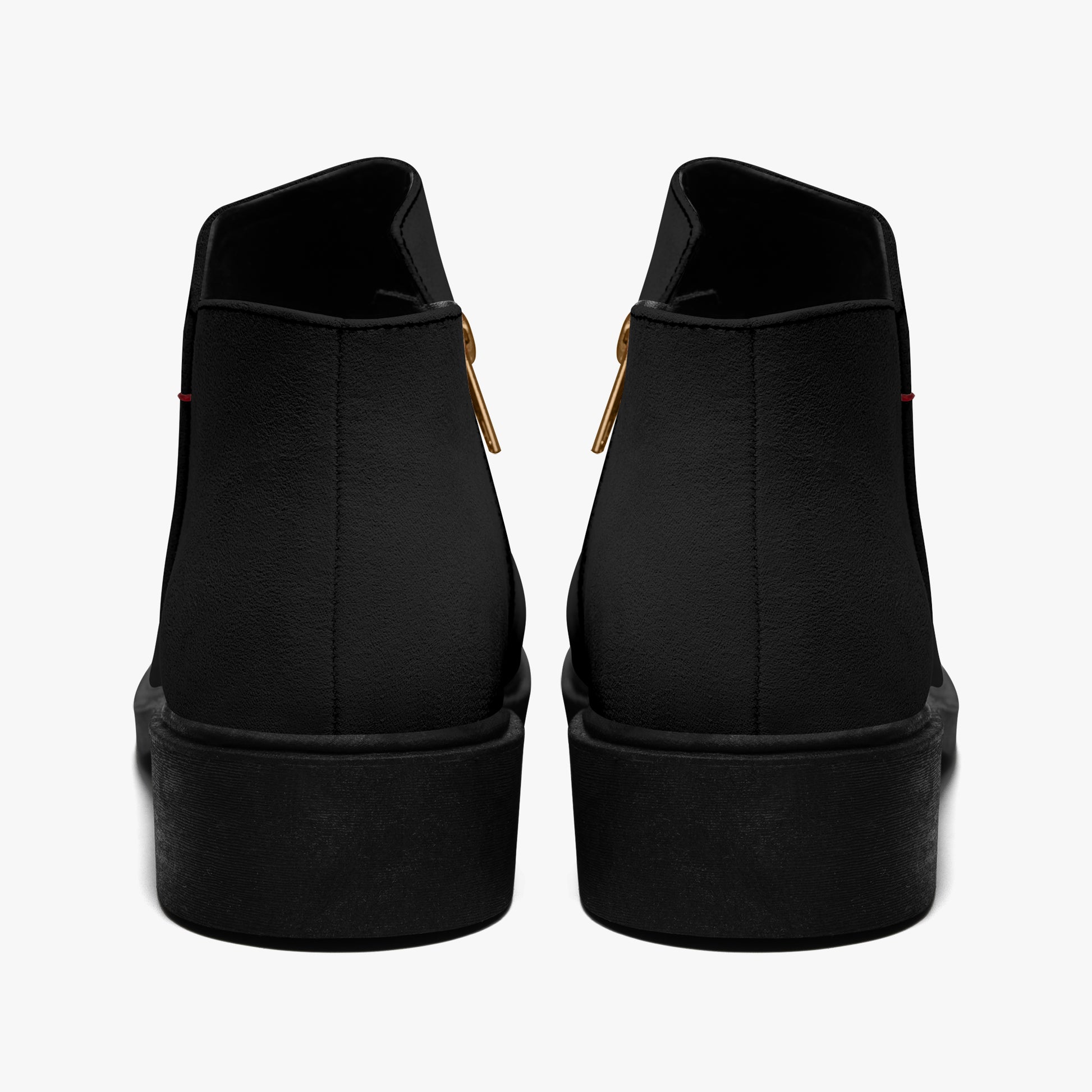 Schwarze elegante Reißverschluss-Stiefeletten Stiefeletten JLR Design