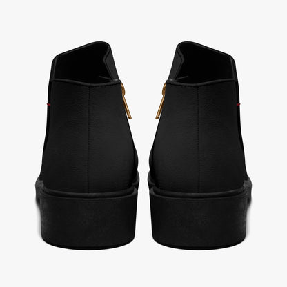 Schwarze elegante Reißverschluss-Stiefeletten Stiefeletten JLR Design