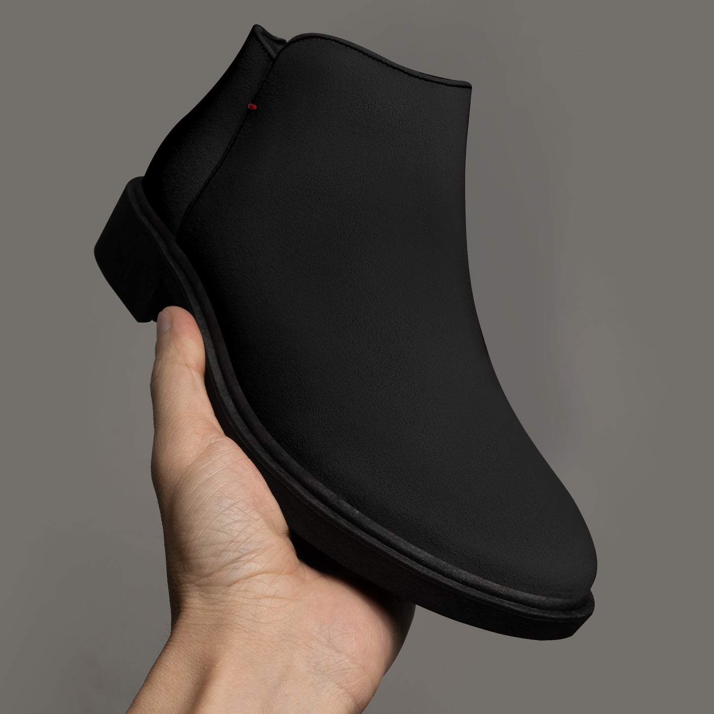 Schwarze elegante Reißverschluss-Stiefeletten Stiefeletten JLR Design
