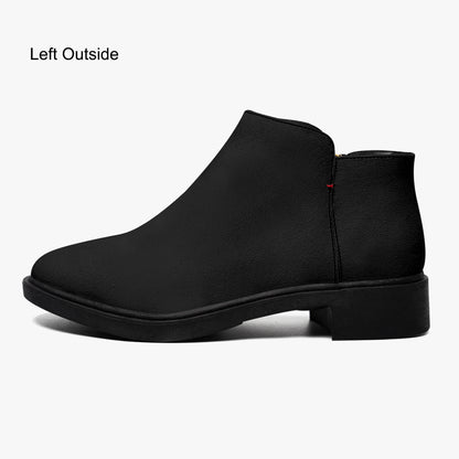 Schwarze elegante Reißverschluss-Stiefeletten Stiefeletten JLR Design