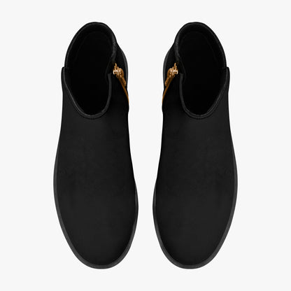 Schwarze elegante Reißverschluss-Stiefeletten Stiefeletten JLR Design