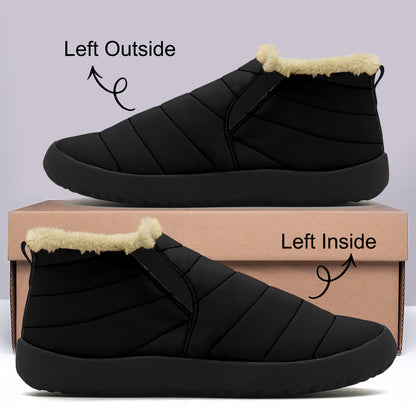 Schwarze Faux Fur Slipper Slipper JLR Design