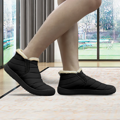 Schwarze Faux Fur Slipper Slipper JLR Design