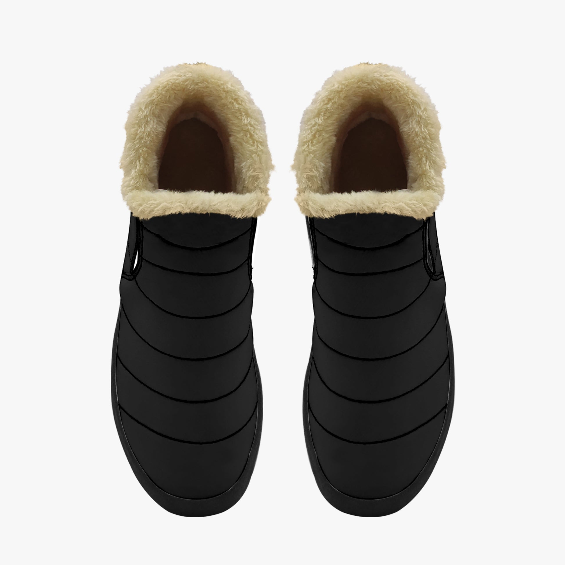 Schwarze Faux Fur Slipper Slipper JLR Design
