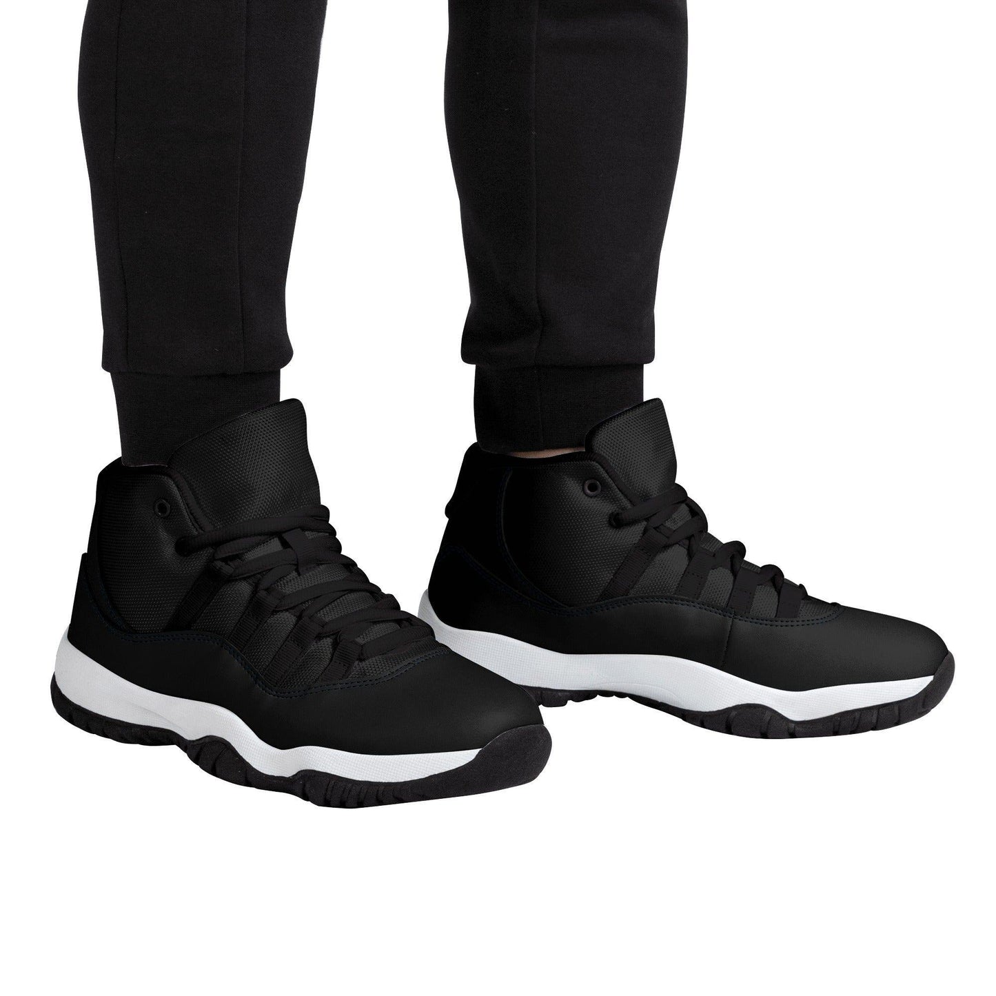 Schwarze High Top Herren Sneaker -- Schwarze High Top Herren Sneaker - undefined Sneaker | JLR Design