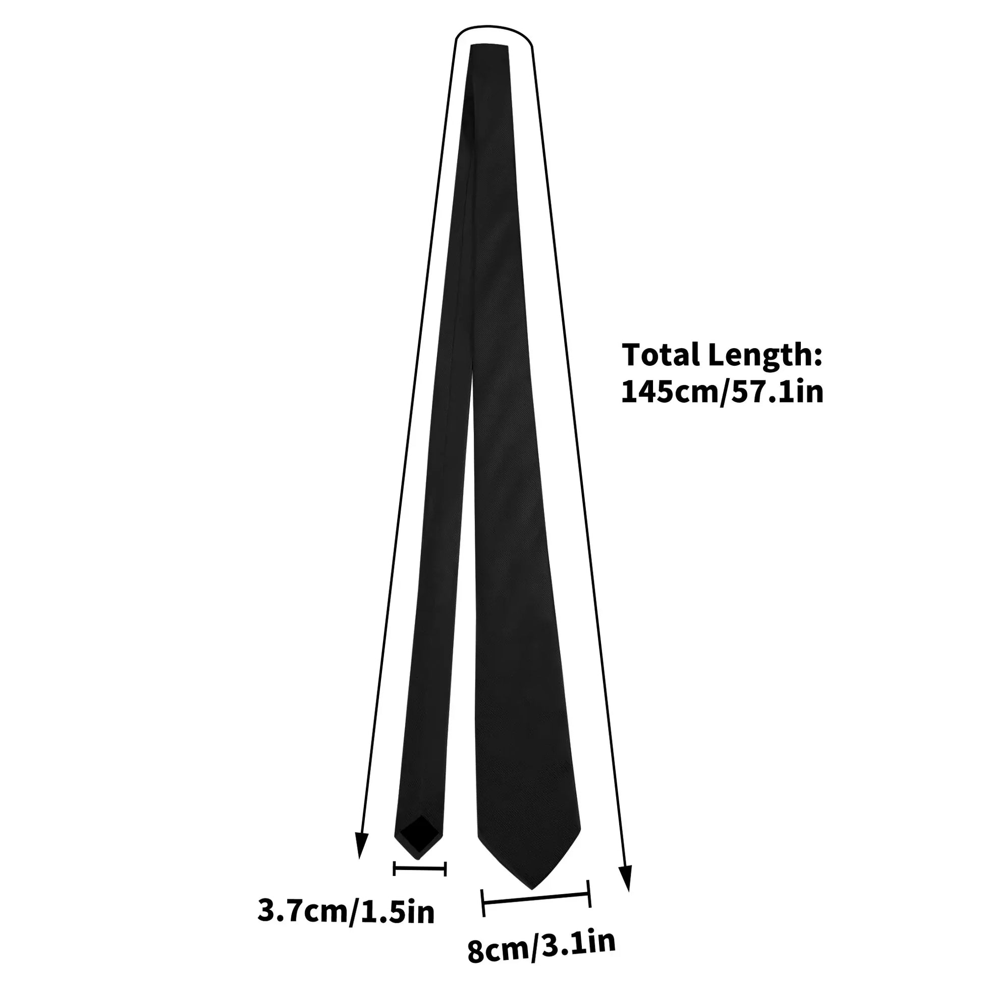 schwarze-krawatte-krawatte-jlr-design-48347 - JLR Design