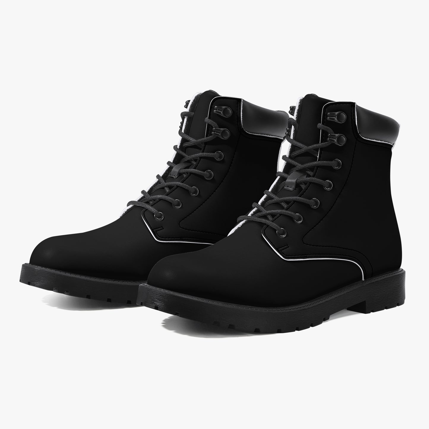 Schwarze Leder Boots | Stylische und Warme Winterstiefel Boots JLR Design