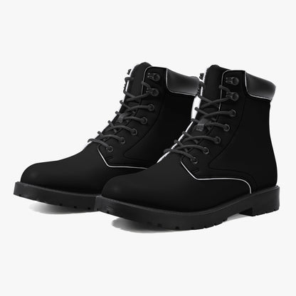 Schwarze Leder Boots | Stylische und Warme Winterstiefel Boots JLR Design