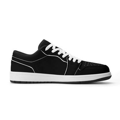 schwarze-low-top-leder-sneaker-fur-damen-sneaker-jlr-design-19837 - JLR Design