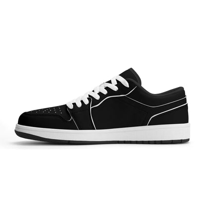 schwarze-low-top-leder-sneaker-fur-damen-sneaker-jlr-design-43234 - JLR Design