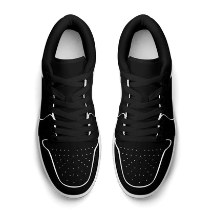 schwarze-low-top-leder-sneaker-fur-herren-sneaker-jlr-design-96173 - JLR Design