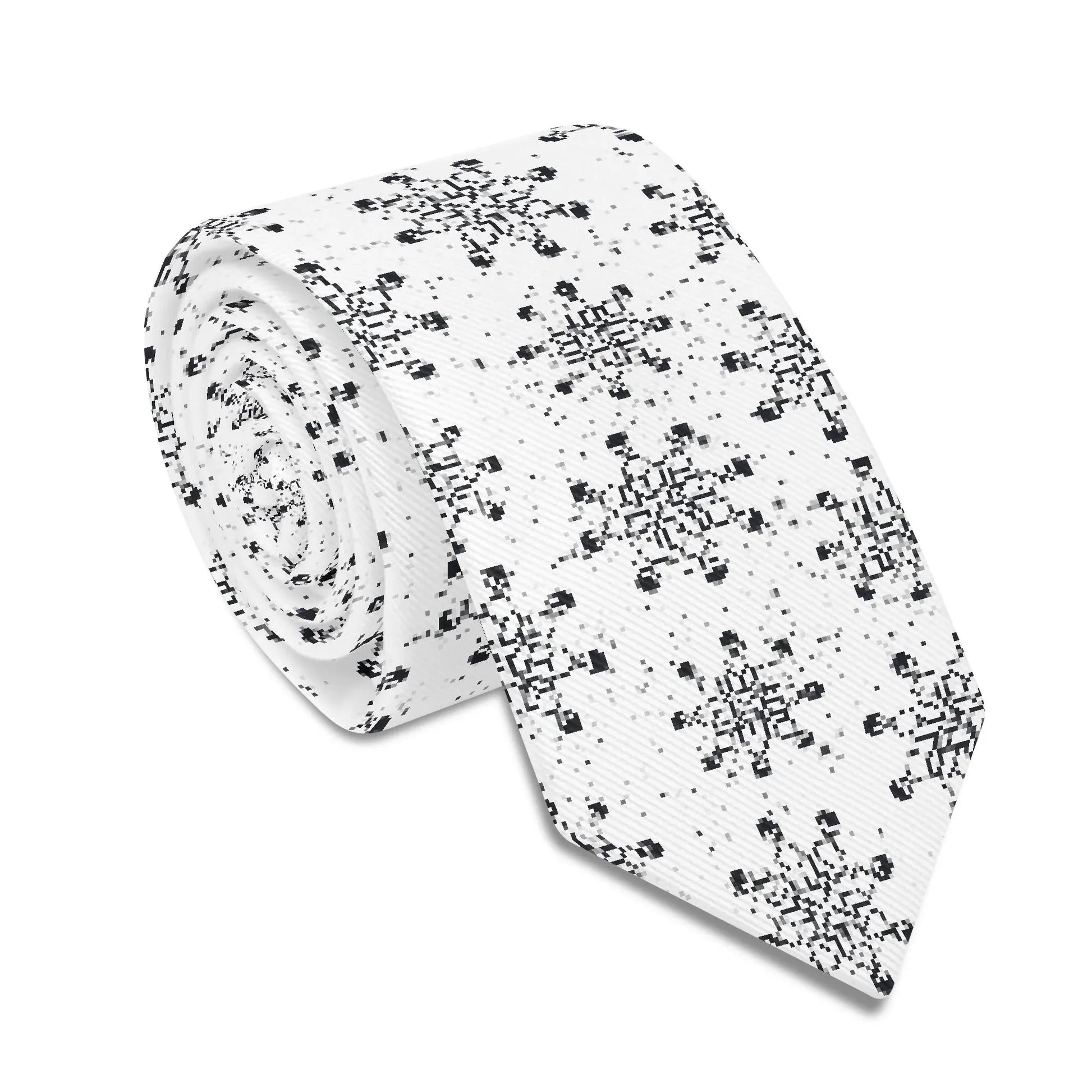 schwarze-schneeflocken-krawatte-krawatte-jlr-design-66765 - JLR Design