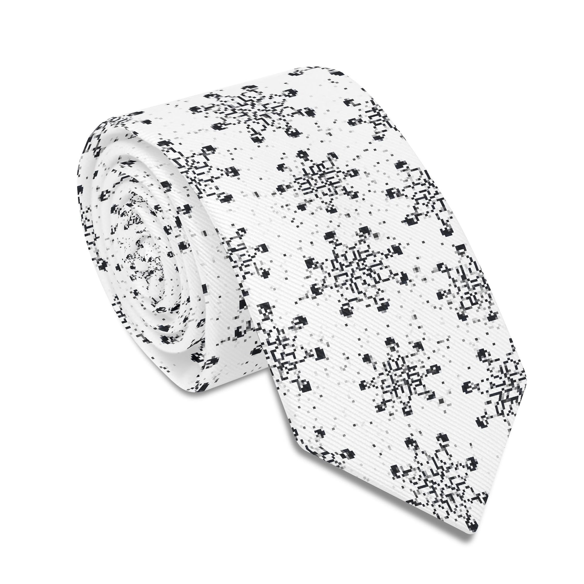 Schwarze Schneeflocken Krawatte Krawatte JLR Design