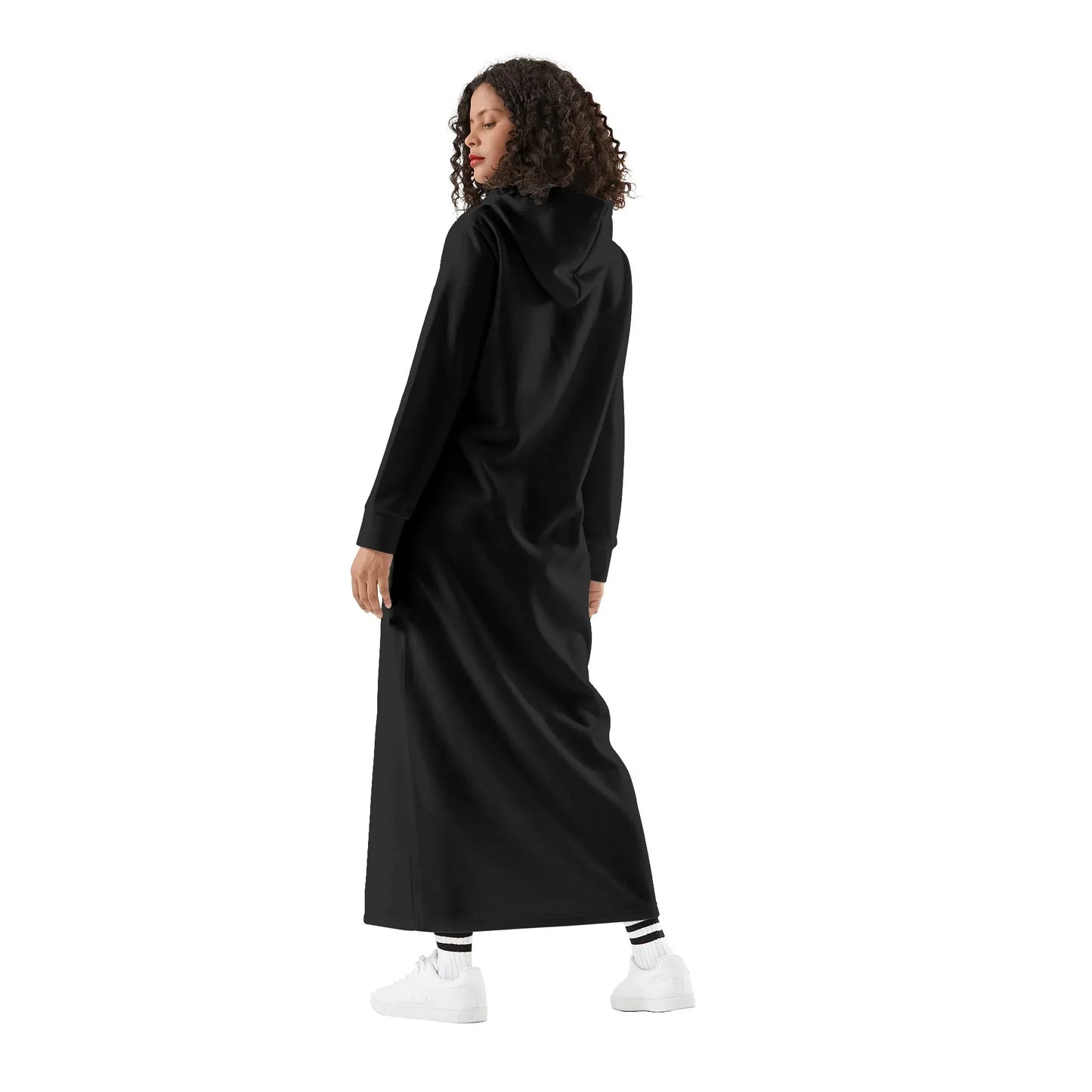 schwarzes-bequemes-leichtes-hoodie-kleid-hoodiekleid-jlr-design-75449 - JLR Design