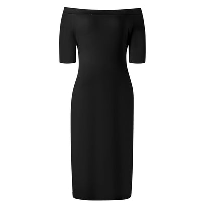 Schwarzes Off-Shoulder-Kleid -- Schwarzes Off-Shoulder-Kleid - undefined Off-Shoulder-Kleid | JLR Design