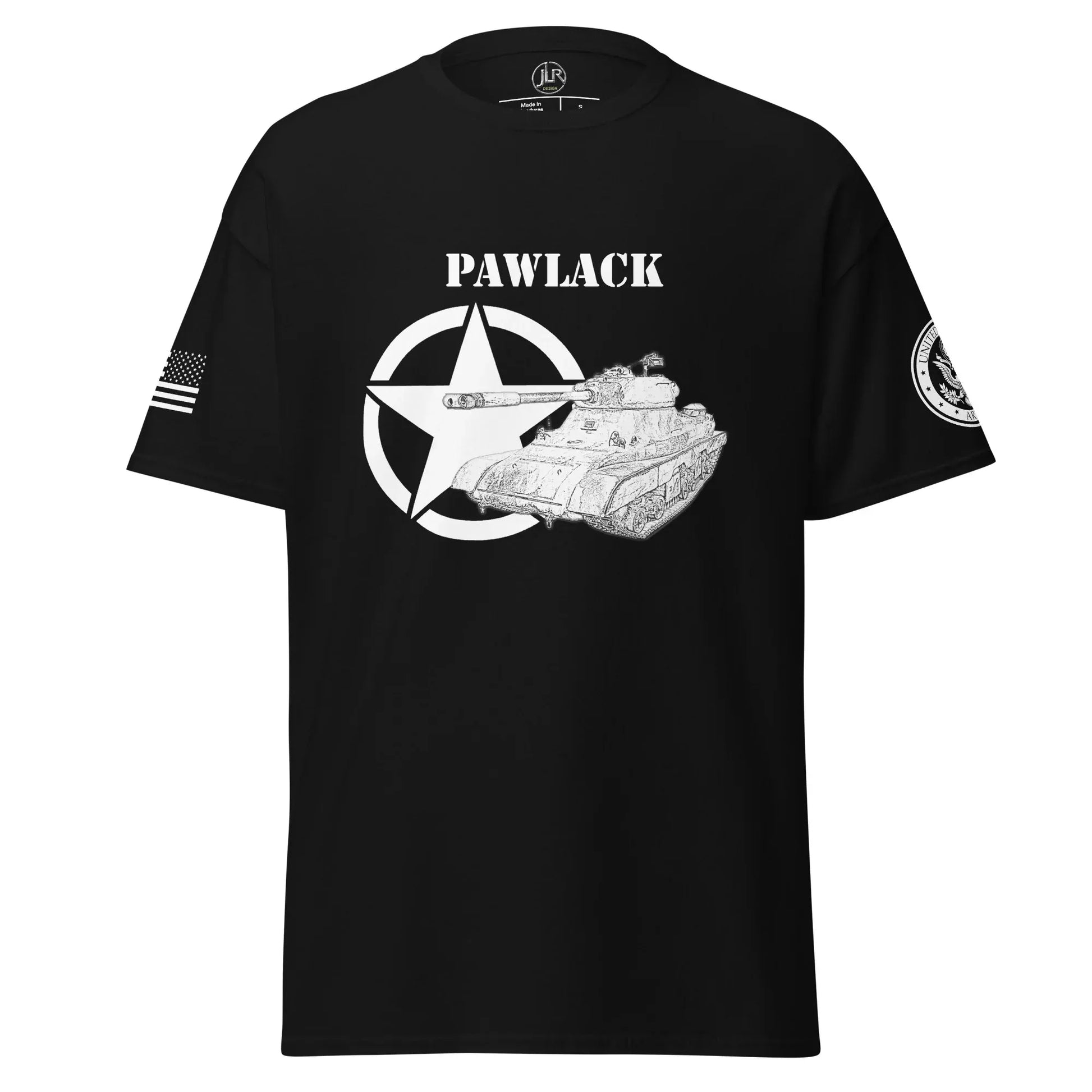 schwerer-amerikanischer-panzer-pawlack-t-shirt-sw-t-shirt-jlr-design-50011 - JLR Design