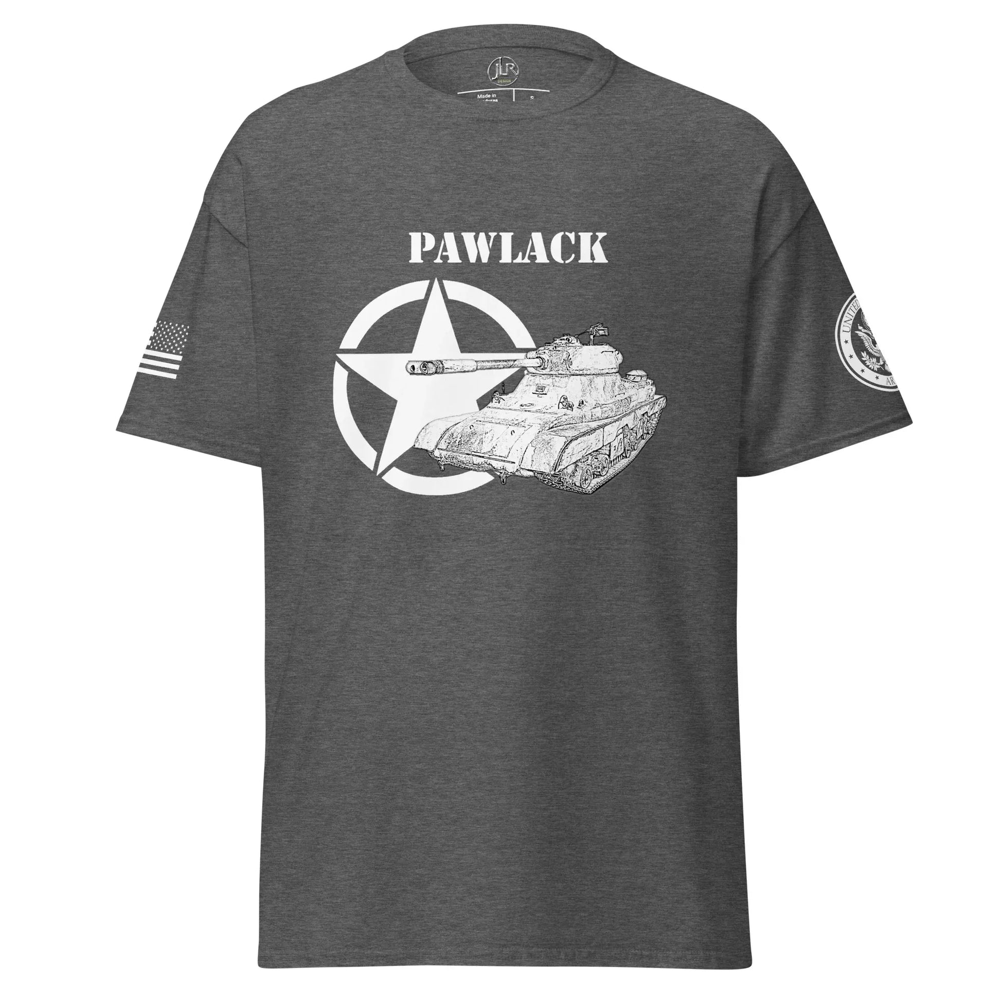 schwerer-amerikanischer-panzer-pawlack-t-shirt-sw-t-shirt-jlr-design-98021 - JLR Design