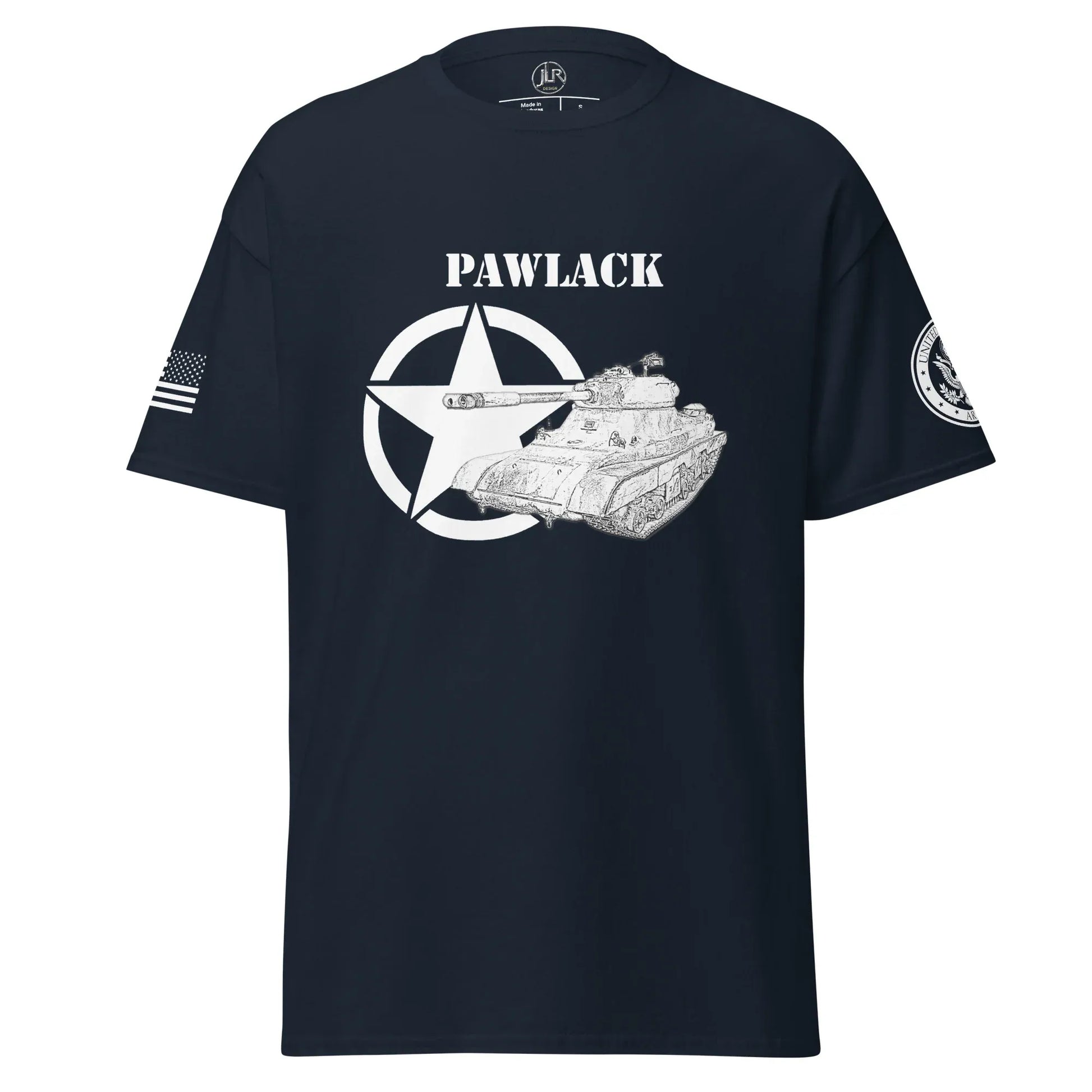 schwerer-amerikanischer-panzer-pawlack-t-shirt-sw-t-shirt-jlr-design-42840 - JLR Design