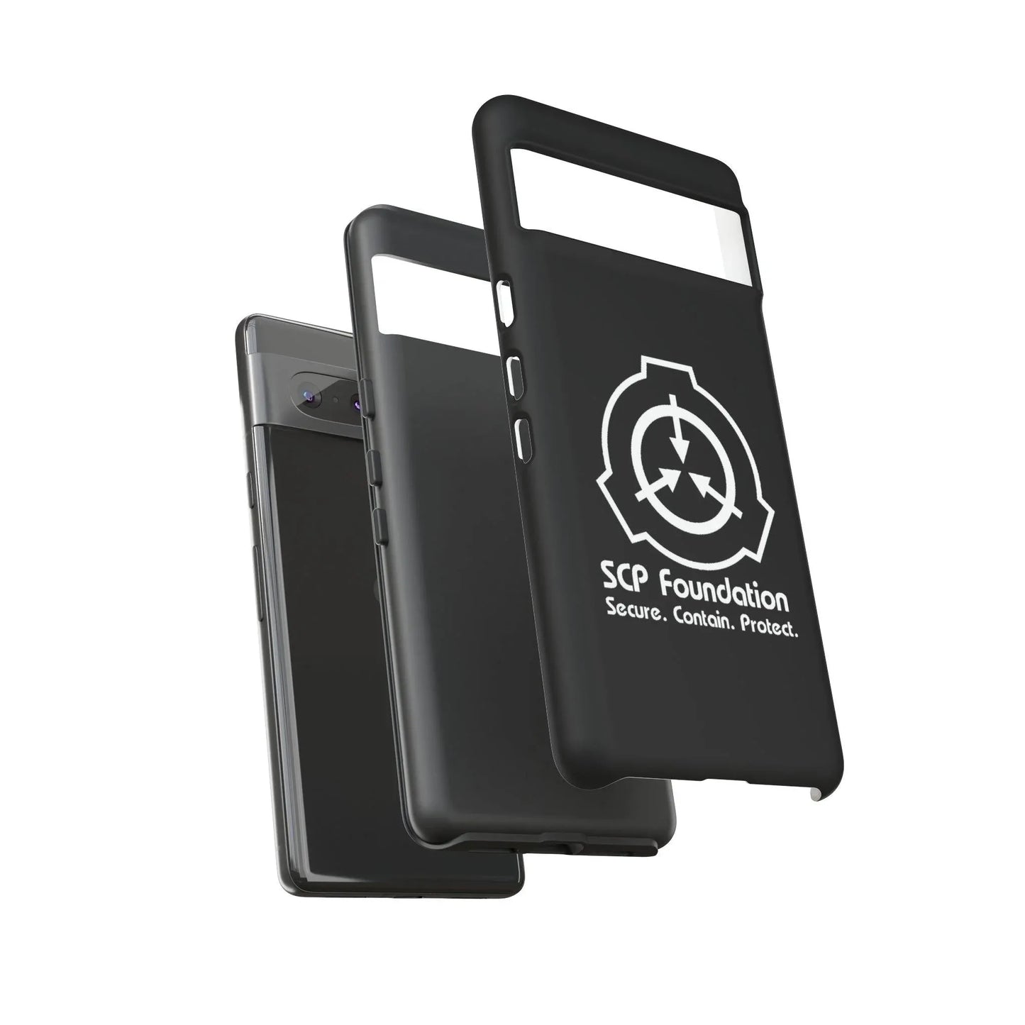 scp-foundation-schwarz-handyhulle-google-pixel-2-3-4-5-6-7-8-9-a-xl-pro-5g-phone-case-jlr-design-91373 - JLR Design