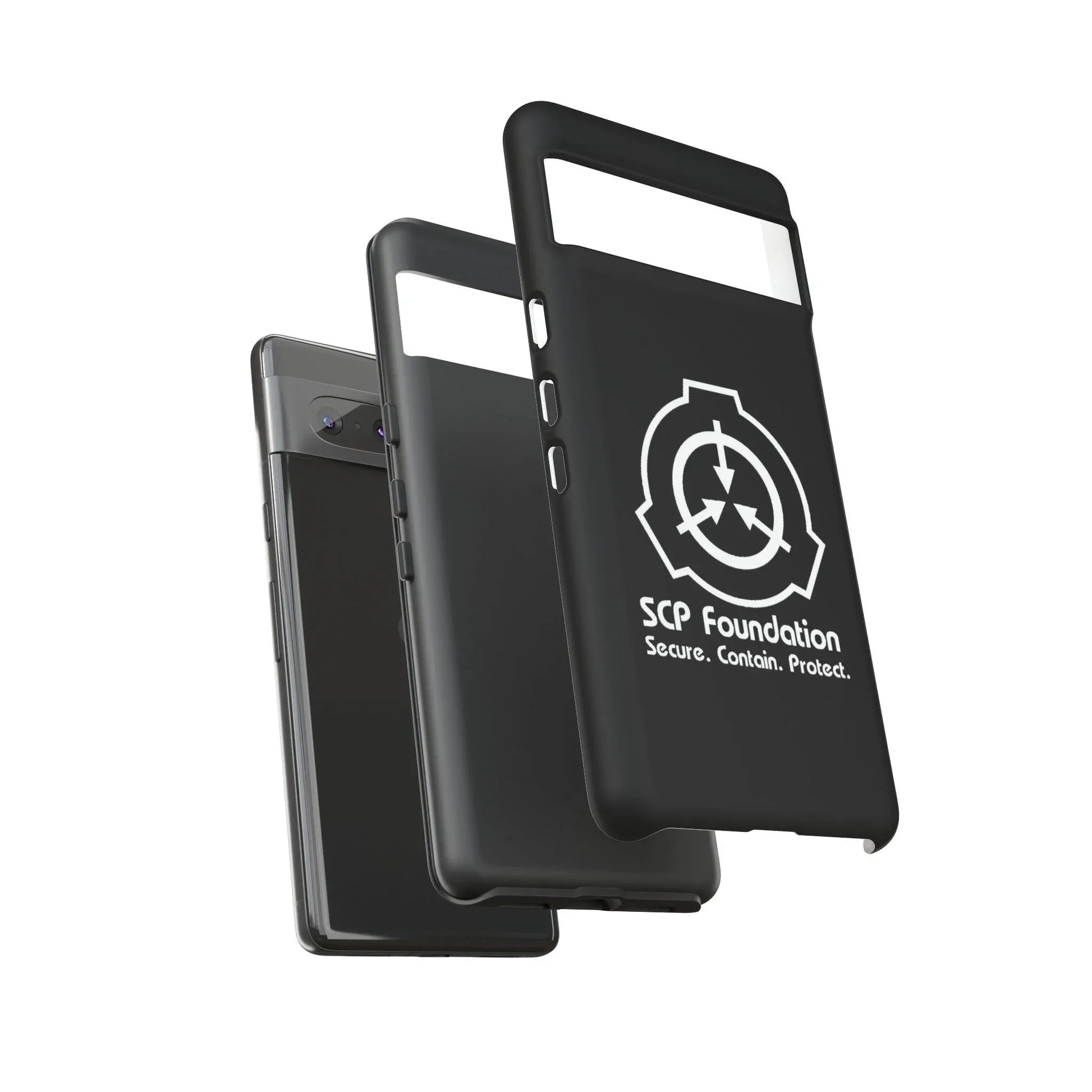 scp-foundation-schwarz-handyhulle-google-pixel-2-3-4-5-6-7-8-9-a-xl-pro-5g-phone-case-jlr-design-91373 - JLR Design