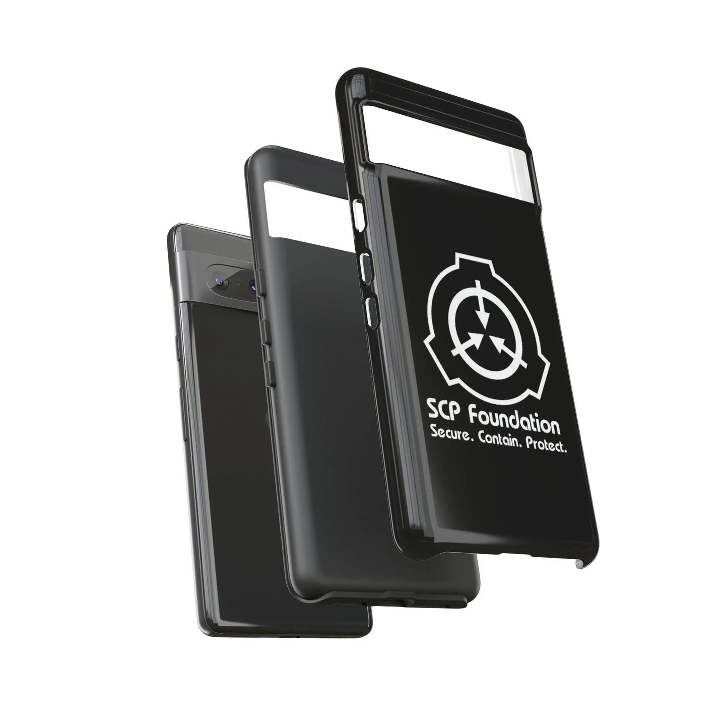 scp-foundation-schwarz-handyhulle-google-pixel-2-3-4-5-6-7-8-9-a-xl-pro-5g-phone-case-jlr-design-76674 - JLR Design