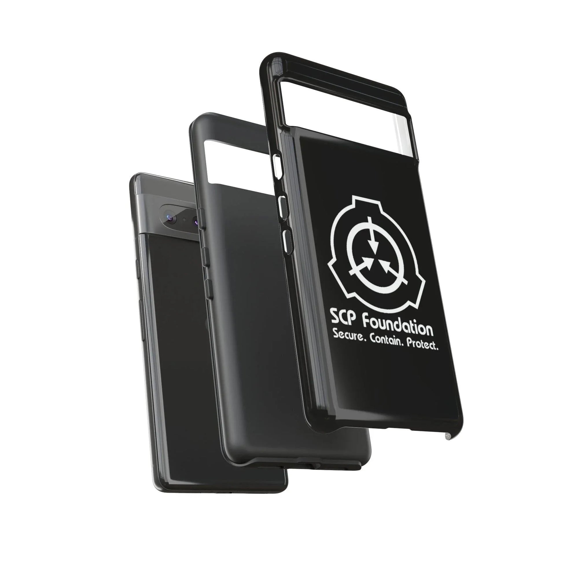 scp-foundation-schwarz-handyhulle-google-pixel-2-3-4-5-6-7-8-9-a-xl-pro-5g-phone-case-jlr-design-76674 - JLR Design