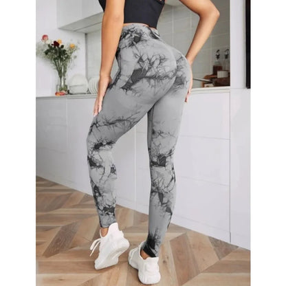 Seamless High-Waist Leggings für Damen – Tie-Dye, Figur formend, Elastisch für Fitness, Yoga & Laufen Yoga Leggings 76.99 Damen, Dye, Leggings, Tie, Yoga JLR Design