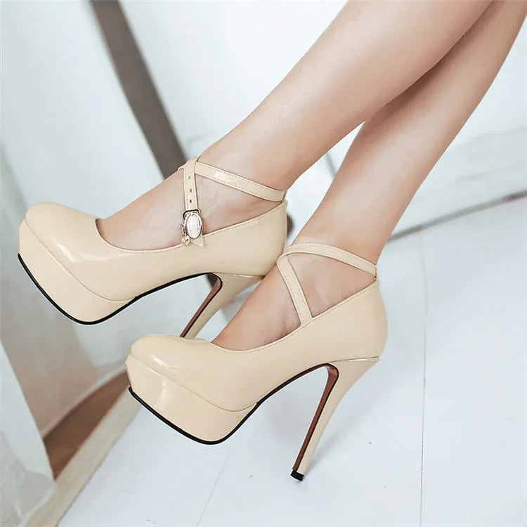 round-toe-plattform-high-heels-im-lack-look-high-heels-jlr-design-28506 - JLR Design