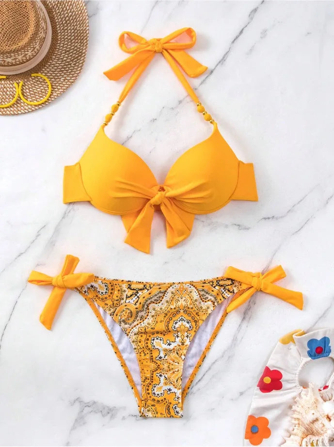 Sexy Push Up Bikini mit Schleifen Bikini mit Schleife JLR Design