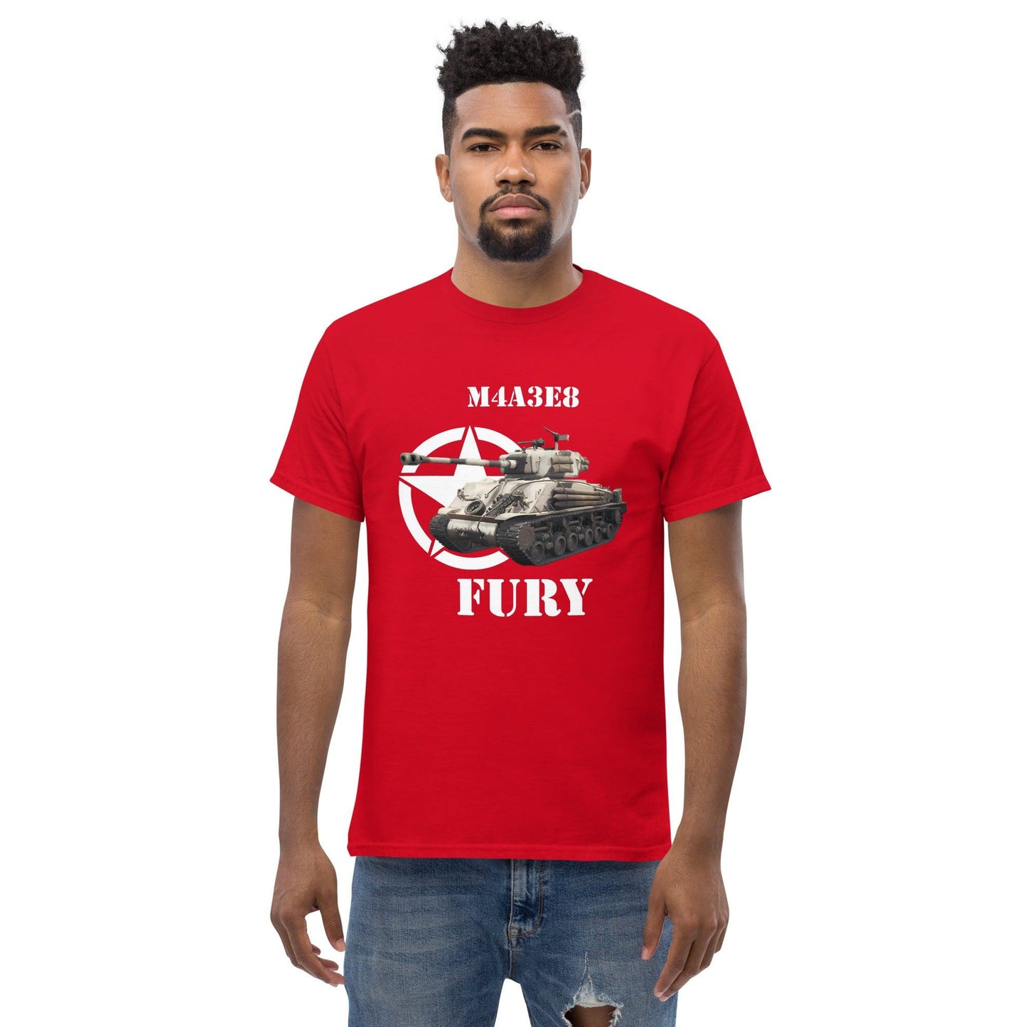 Sherman M4A3E8 Fury Panzer Herren T-Shirt T-Shirt 37.99 Fury, Herren, Sherman, T-Shirt JLR Design