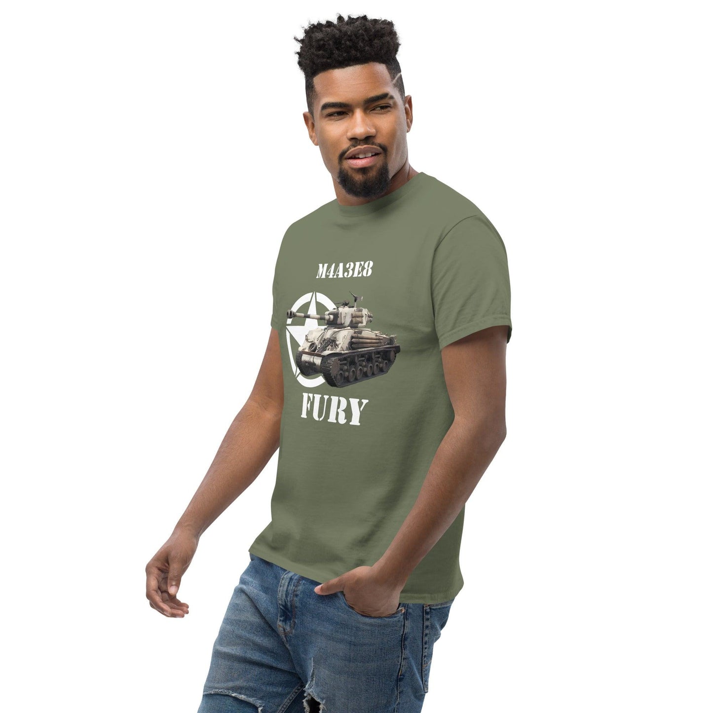 Sherman M4A3E8 Fury Panzer Herren T-Shirt T-Shirt 37.99 Fury, Herren, Sherman, T-Shirt JLR Design