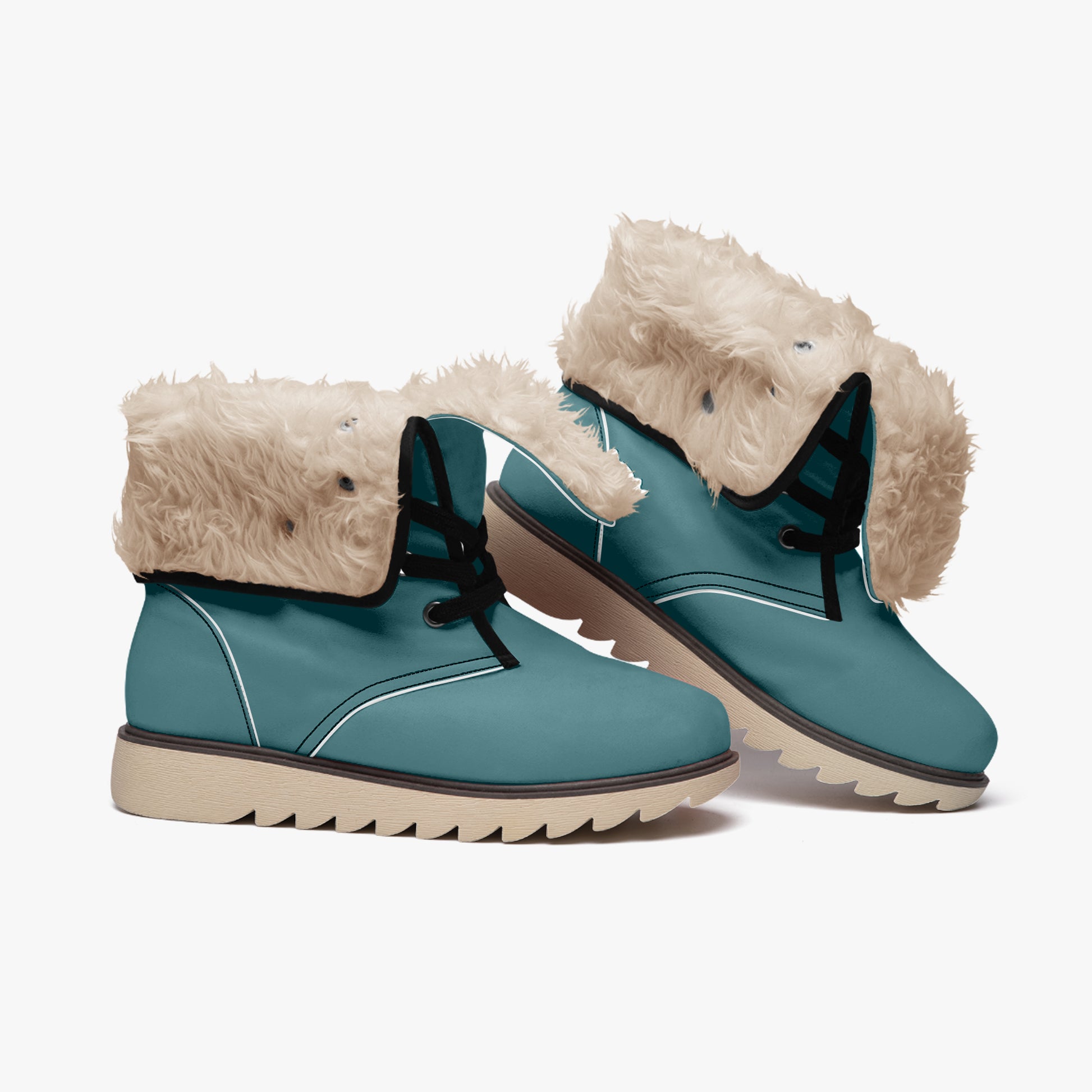 Sherpa Blue Chic Boots mit Plüschfutter Stiefel JLR Design