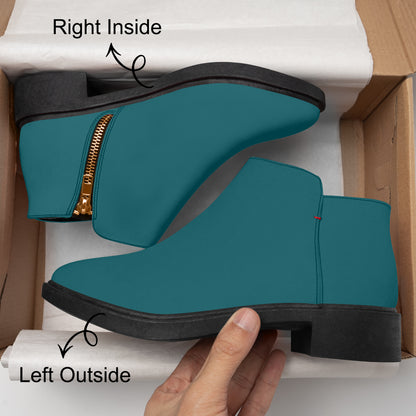 Sherpa Blue elegante Reißverschluss-Stiefeletten Stiefeletten JLR Design