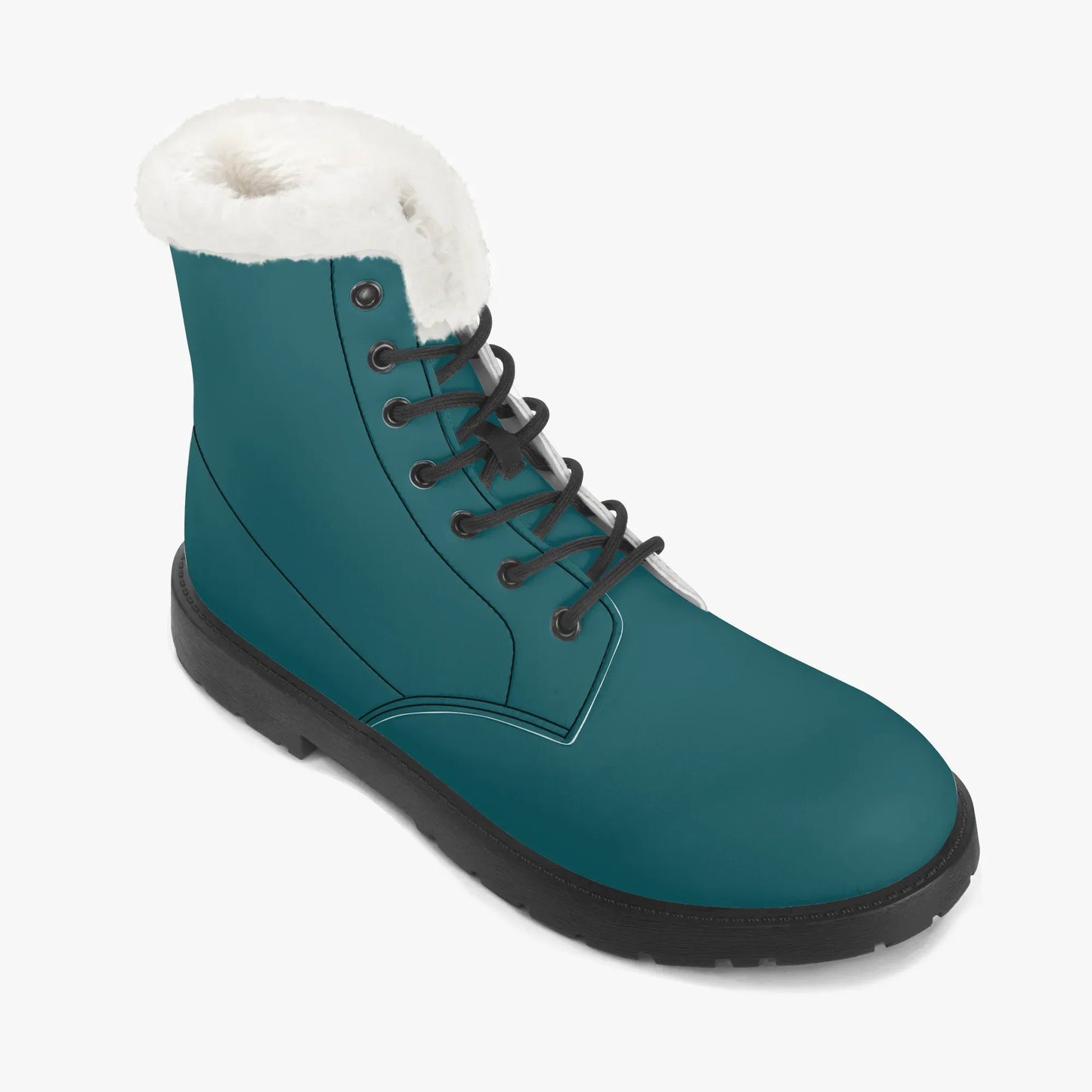 sherpa-blue-faux-fur-leder-boots-boots-jlr-design-7 - JLR Design