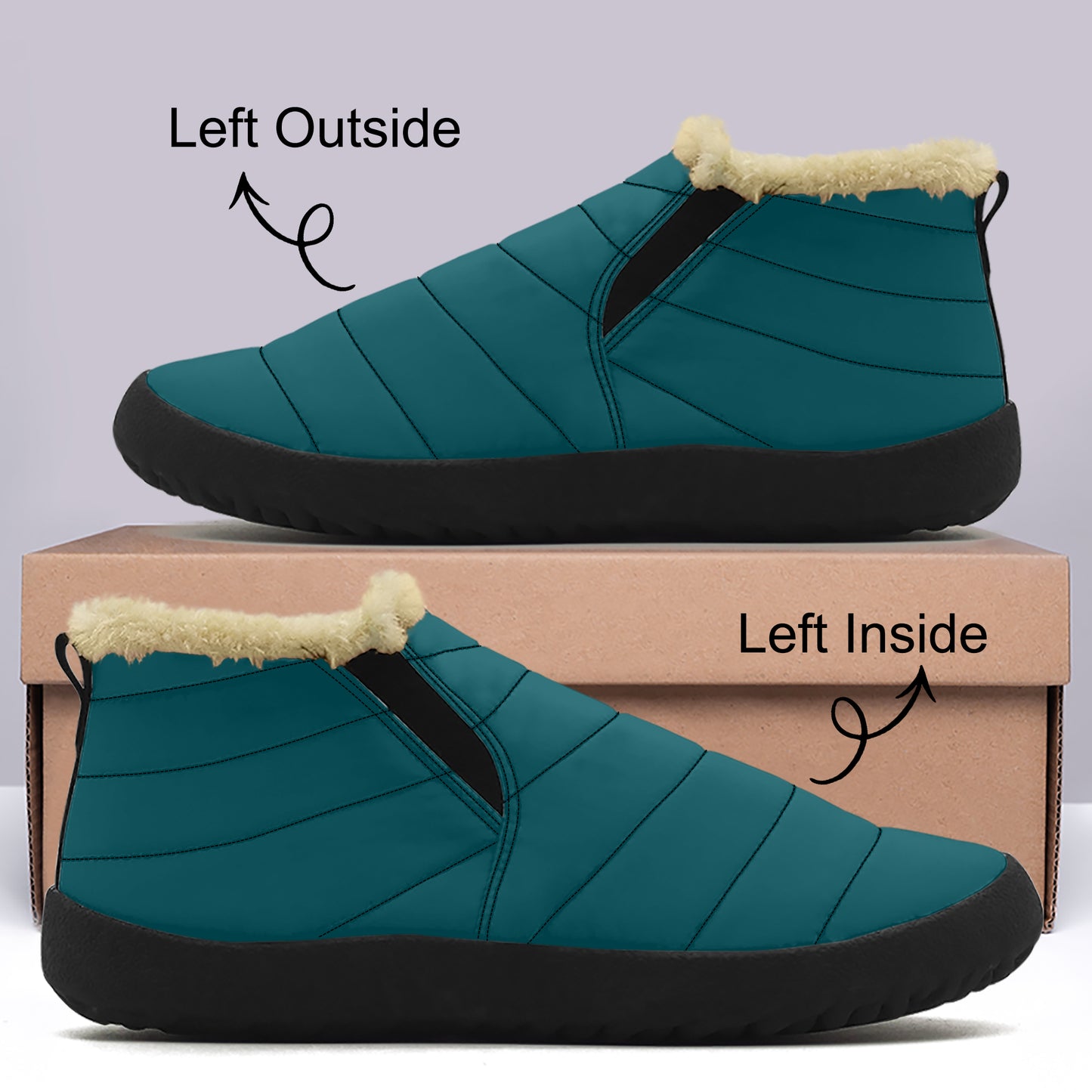 Sherpa Blue Faux Fur Slipper Slipper JLR Design