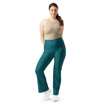 Sherpa Blue High Waist Flare Leggings Flare Leggings 59.99 Blue, Flare, High, Leggings, Sherpa, Waist JLR Design