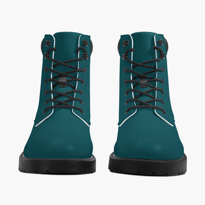 Sherpa Blue Leder Boots | Stylische und Warme Winterstiefel Boots JLR Design