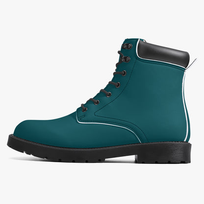 Sherpa Blue Leder Boots | Stylische und Warme Winterstiefel Boots JLR Design