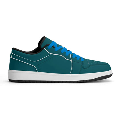 sherpa-blue-low-top-leder-sneaker-fur-herren-sneaker-jlr-design-25013 - JLR Design