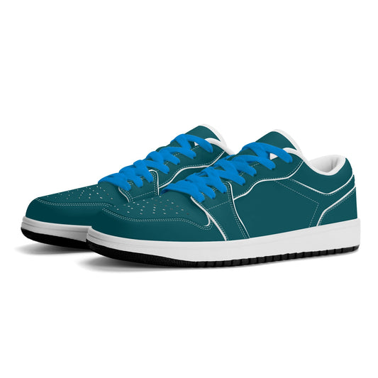 Sherpa Blue Low Top Leder Sneaker für Herren Sneaker JLR Design