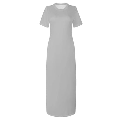 silber-short-sleeve-long-dress-long-dress-jlr-design-60328 - JLR Design