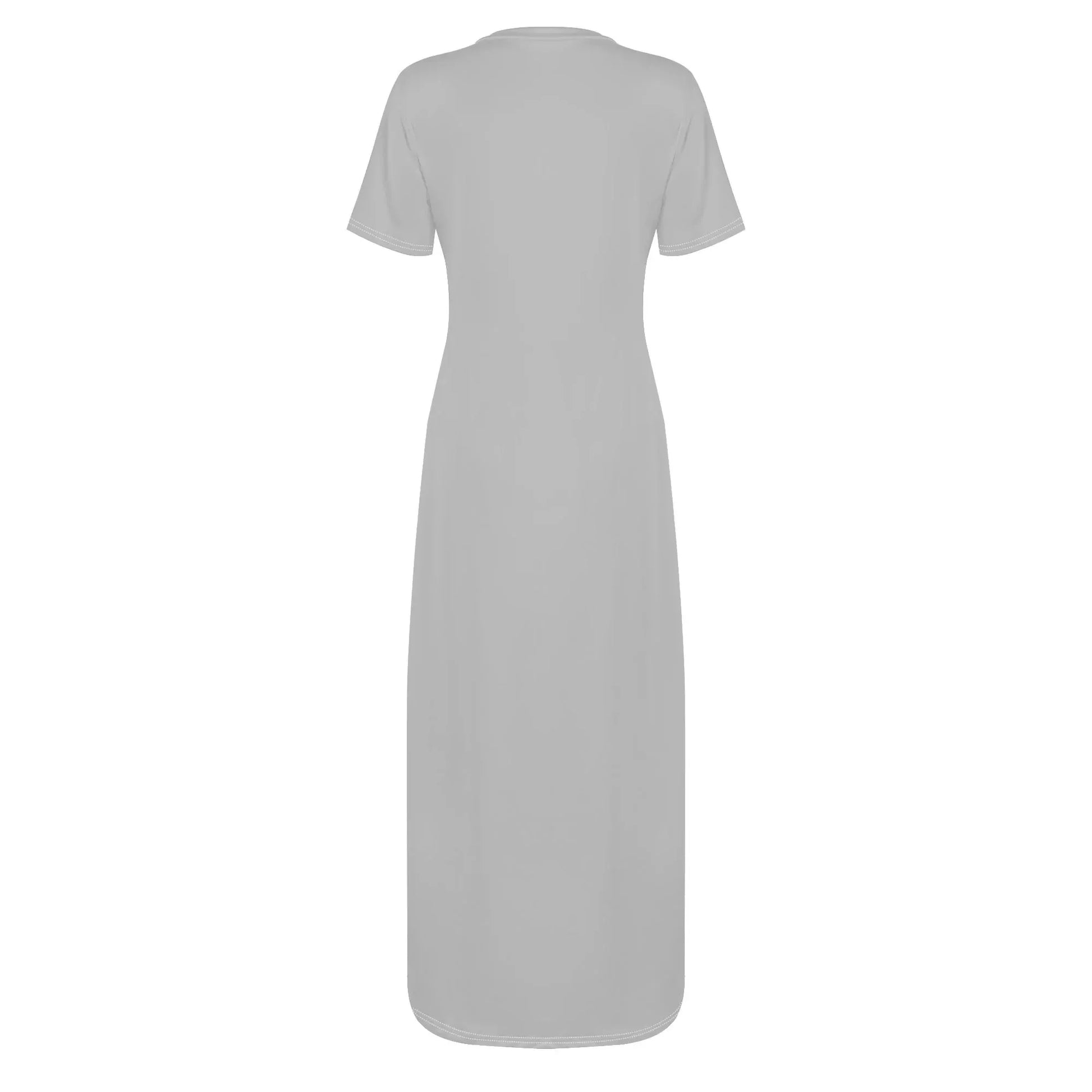 silber-short-sleeve-long-dress-long-dress-jlr-design-22362 - JLR Design